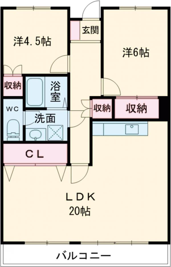 桜ハイツの間取り