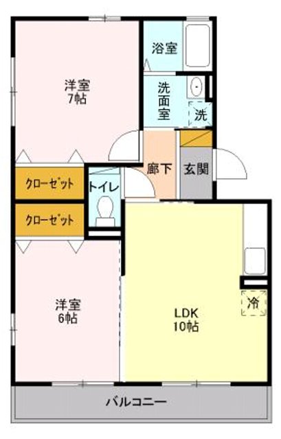 サン・マーレ1番館の間取り