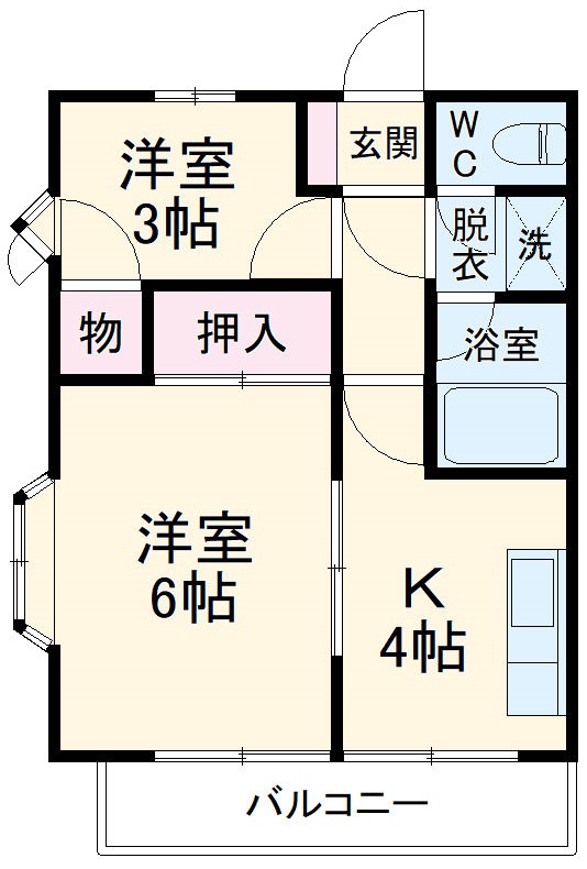 エクセル中央林間Ⅲの間取り