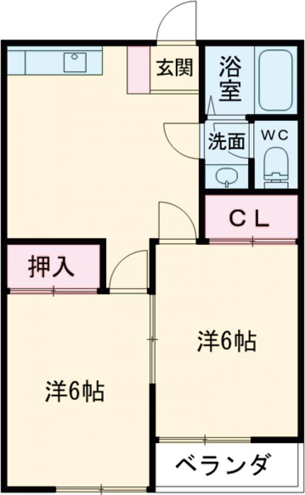 コーポ桂の間取り