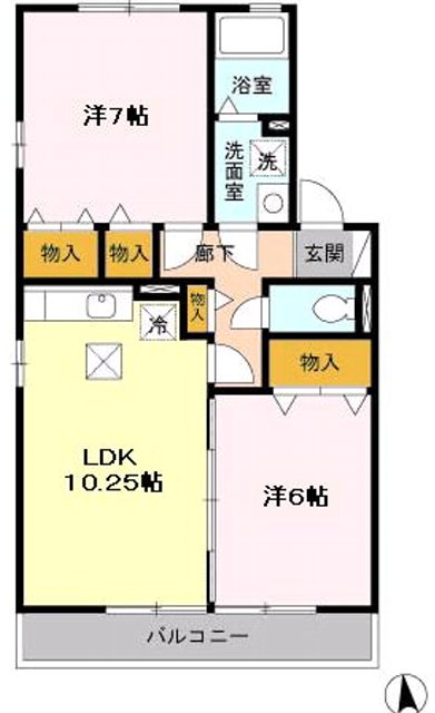 リビングタウン横須賀南Cの間取り