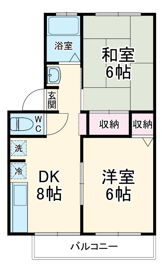 マロンパルハイツの間取り