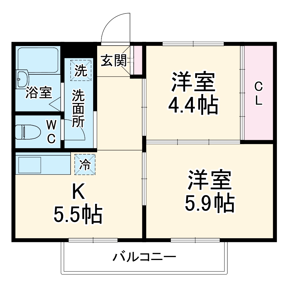 パークサイド桜山の間取り