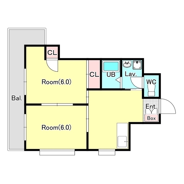 ラヴリーマンション1号館の間取り