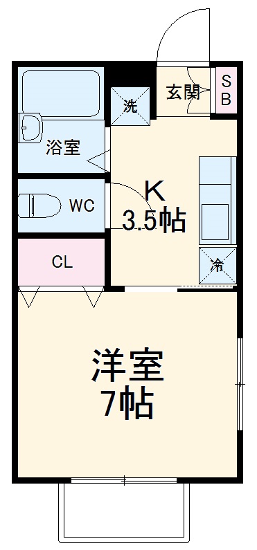 ベルグ追浜の間取り