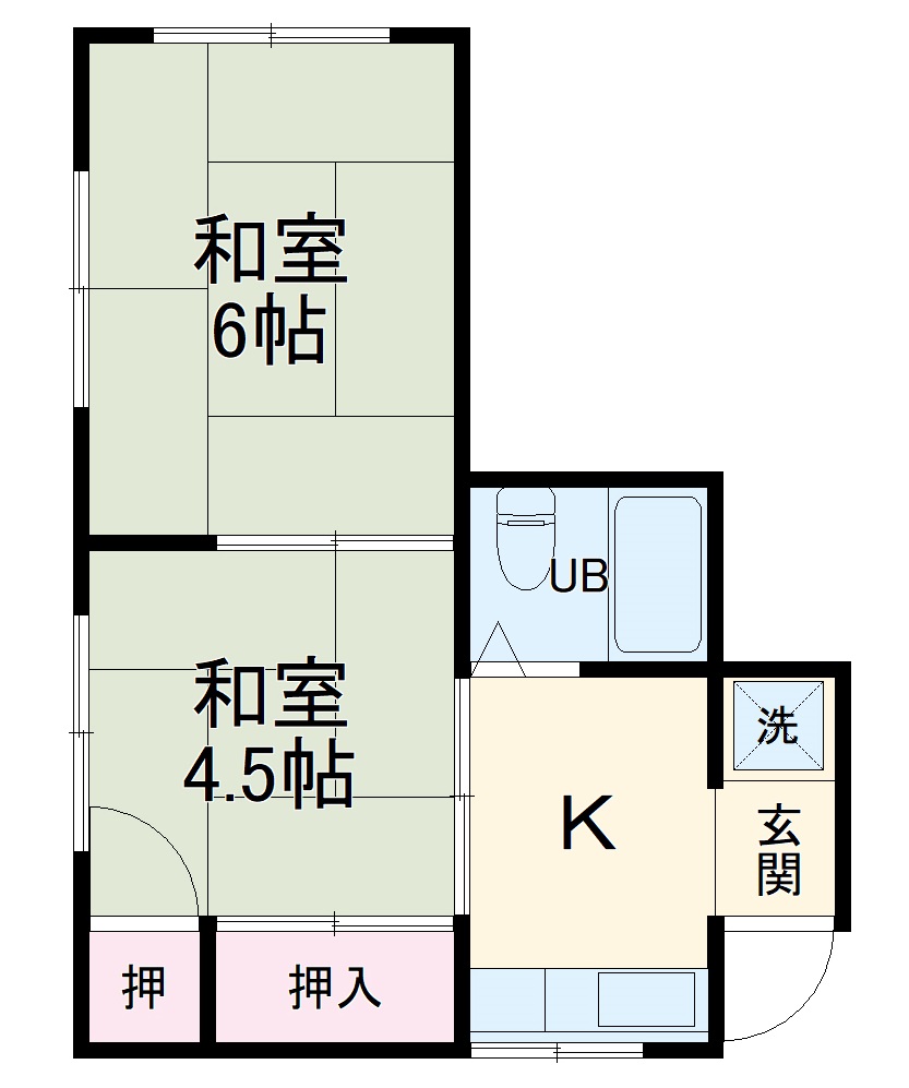 へみハイツの間取り
