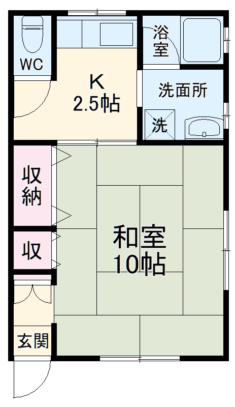 永岡荘の間取り