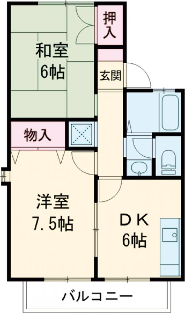 ウィル・クレストD棟の間取り