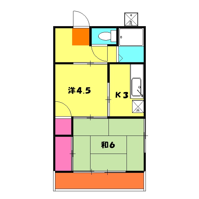 菊地アパートの間取り