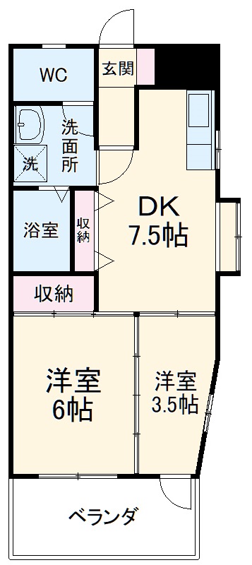 ラスター港南の間取り