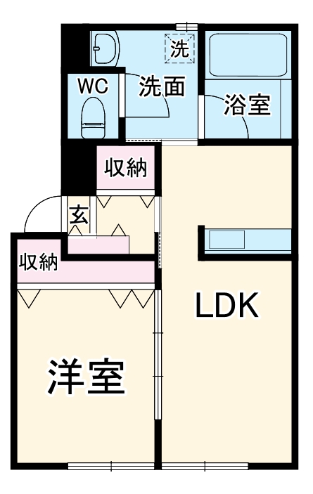 グリーンパーク根岸B棟の間取り