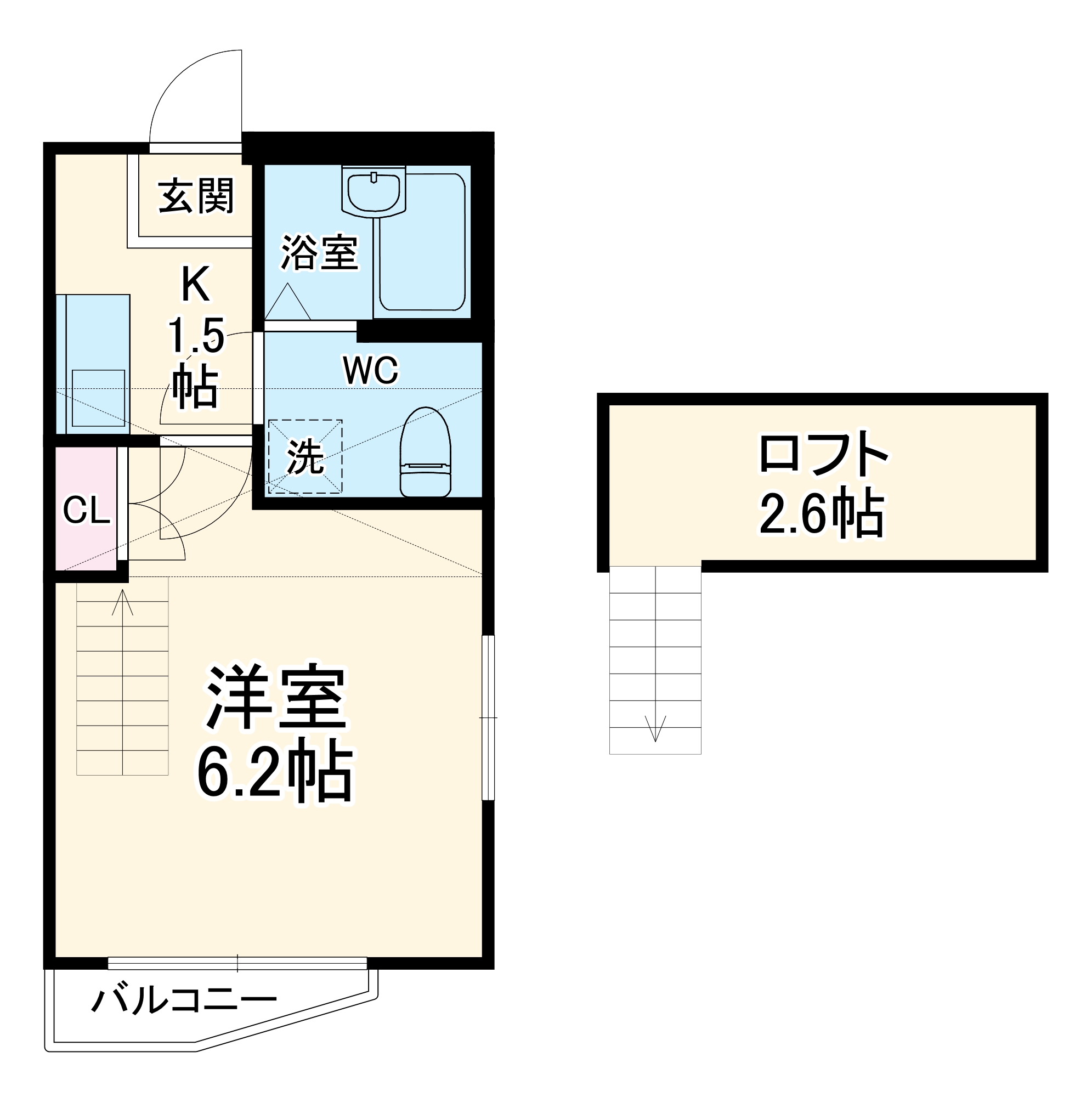 メゾン・ド・ヴィオロンの間取り