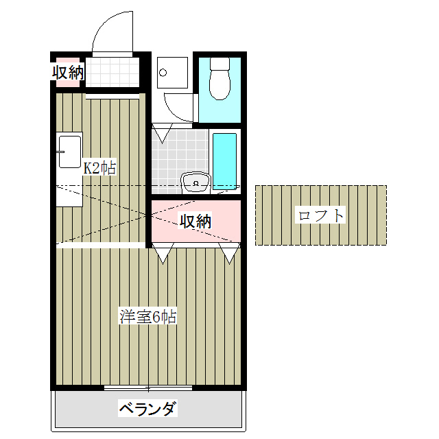 フロンティアⅠB棟の間取り