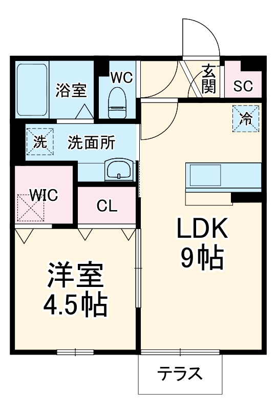 メゾーネ三郷中央の間取り