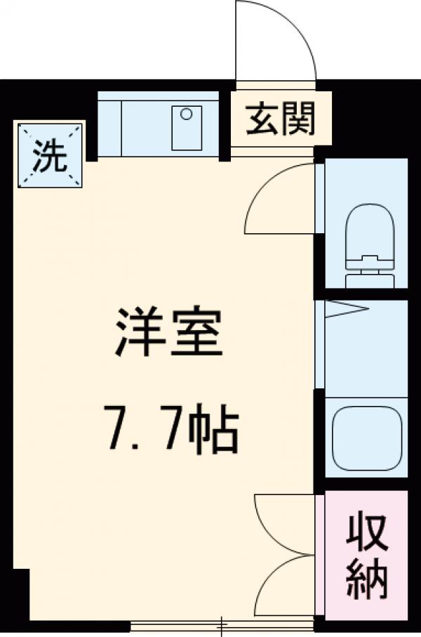 白糸台の完工年月(1992年3月)築の賃貸マンションの間取り