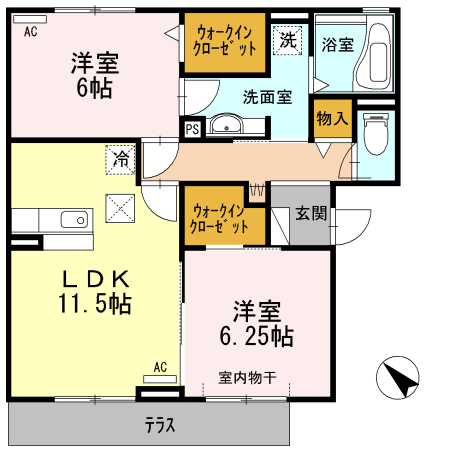 プラムビレッジ コンフォートの間取り