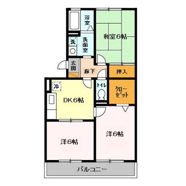 ハイローズ船橋弐番館の間取り