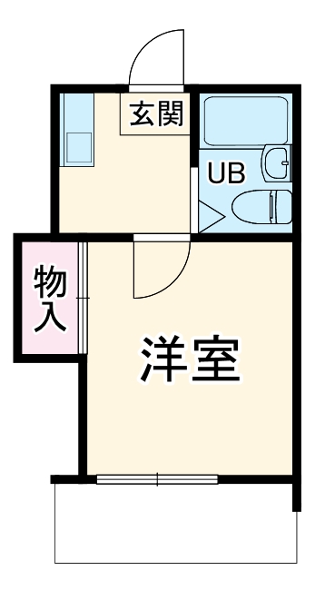 レオパレス衣笠第16の間取り