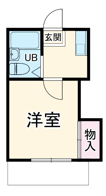 レオパレス衣笠第16の間取り