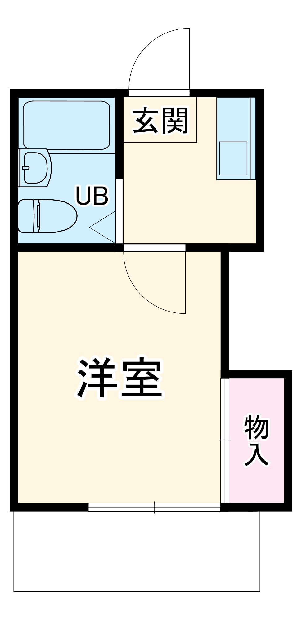 レオパレス衣笠第16の間取り