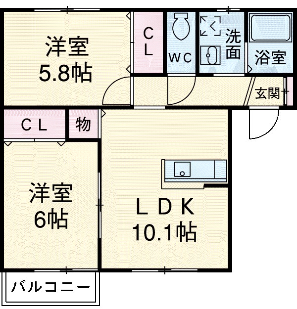 K’s HOUSE Aの間取り