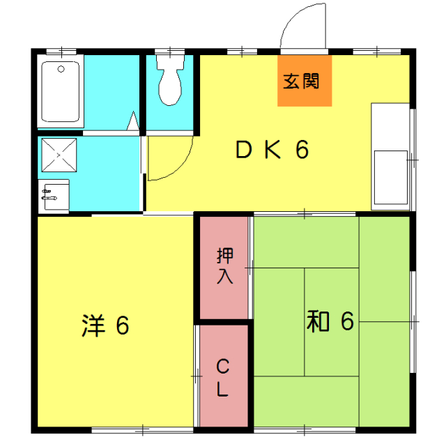 大黒屋アパートの間取り