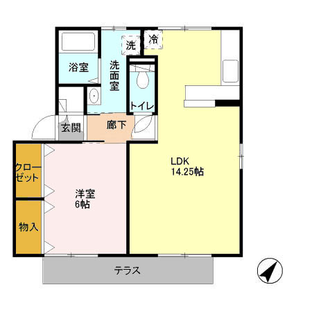 ベルデュールの間取り