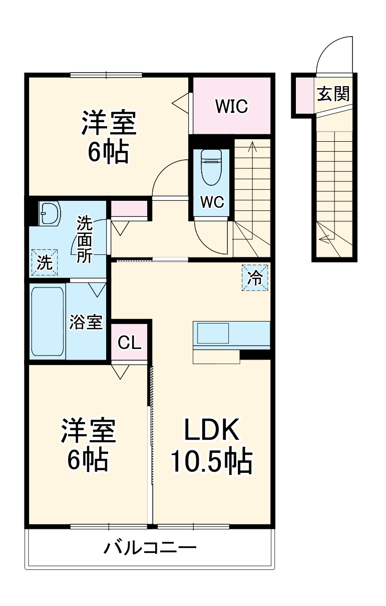 ベルデュール参番館の間取り