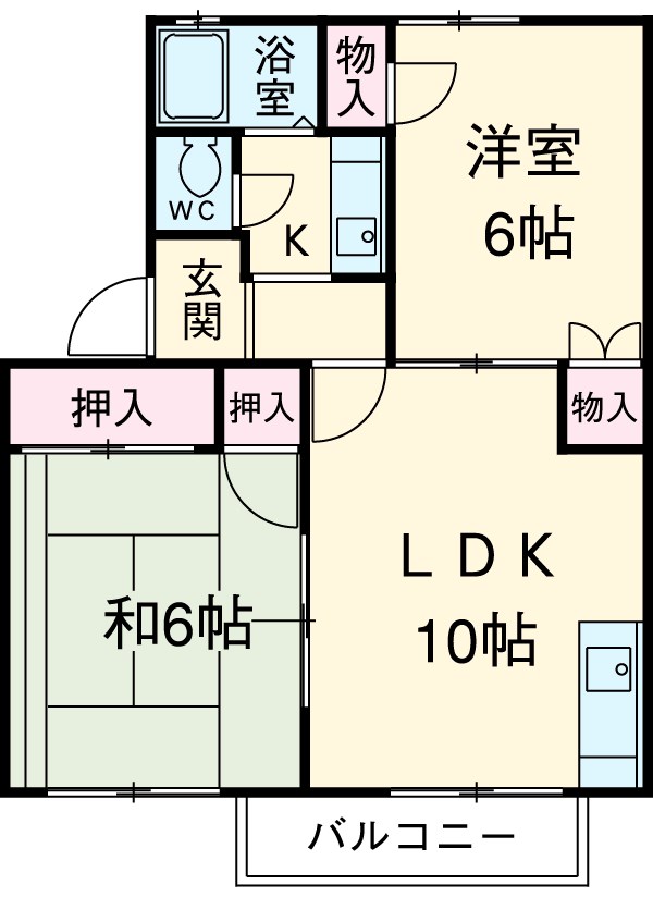 ハイツT&M Bの間取り