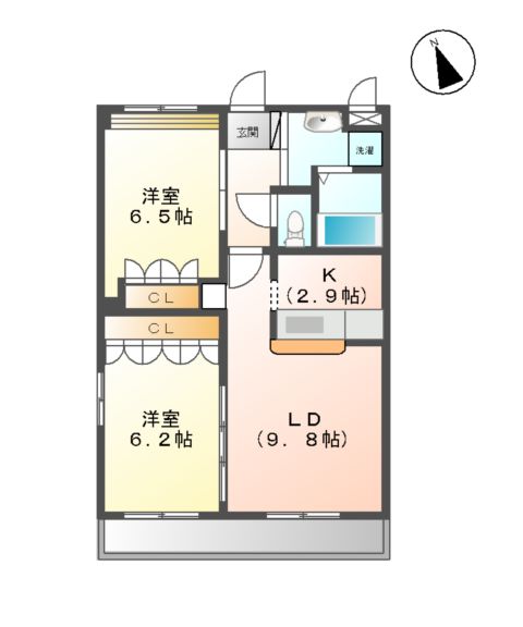 パストラル宮東の間取り