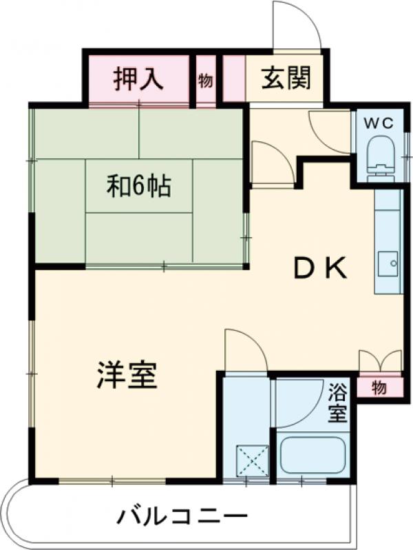 ダイヤコーポ桂川の間取り