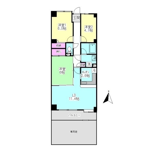 RIS中央林間Ⅰの間取り
