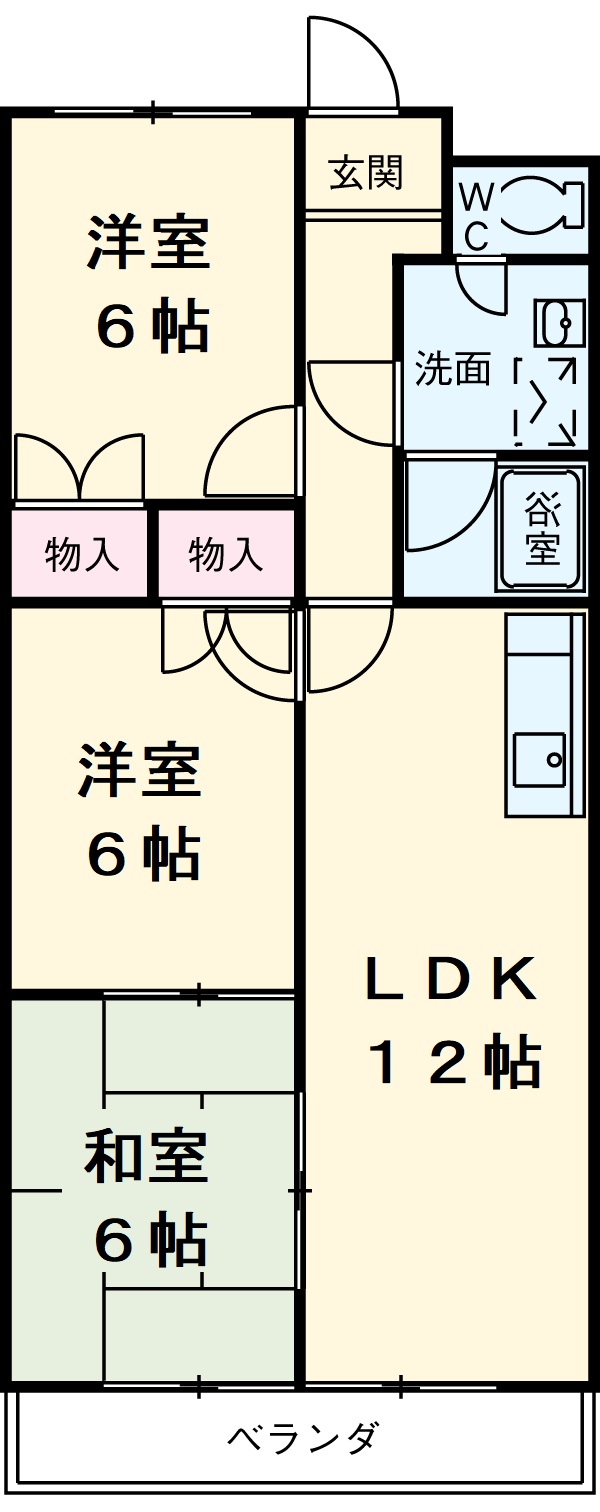 ファインマンションⅡの間取り
