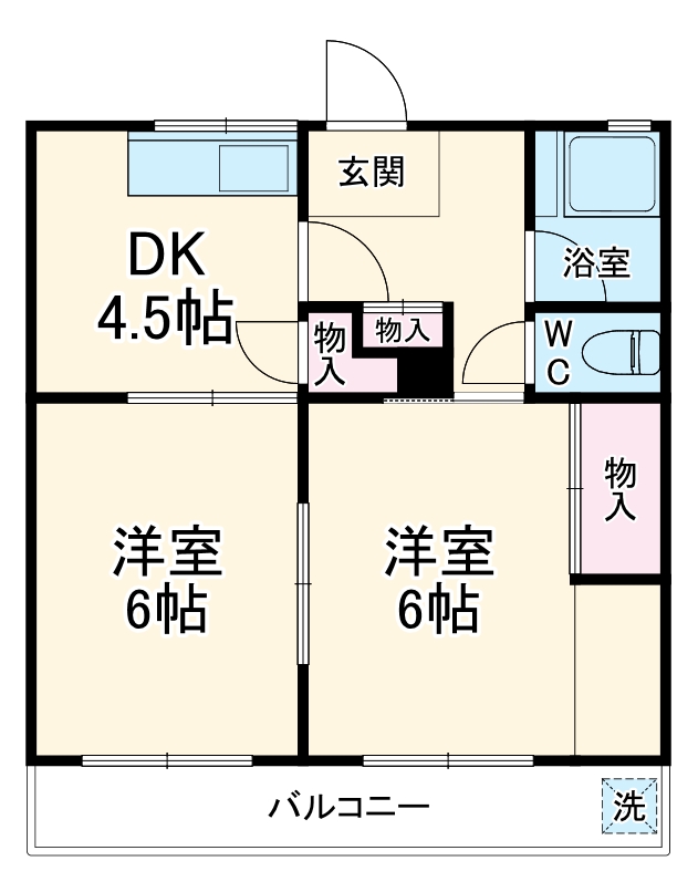 加藤ハイツの間取り