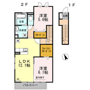 アリエッタ桜井の間取り
