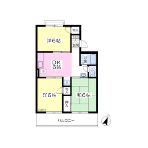 木村ハイツの間取り