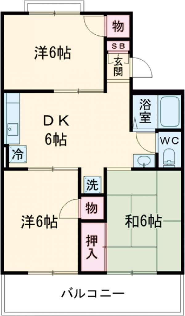 木村ハイツの間取り