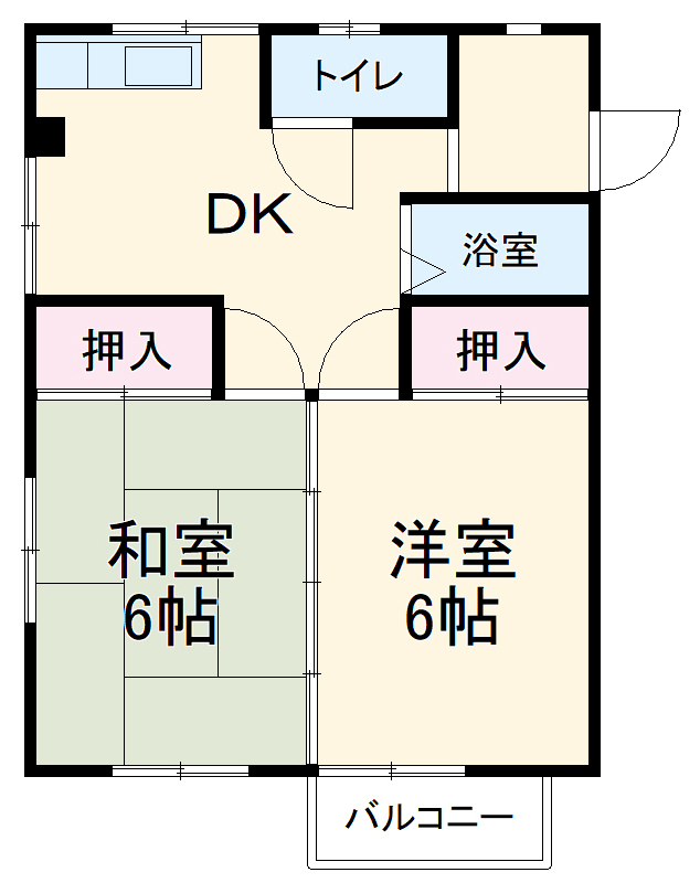 コンチェルトハイツAの間取り