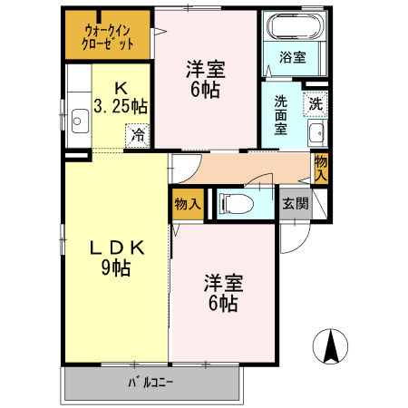 ルミエールAの間取り