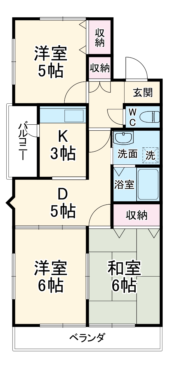 CAESAR PARK Ⅰの間取り