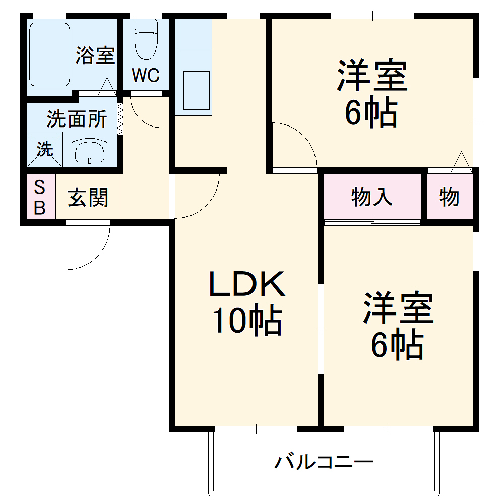 メゾンボヌールAの間取り