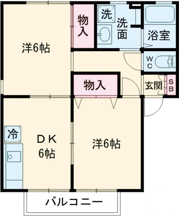 メゾンボヌールAの間取り