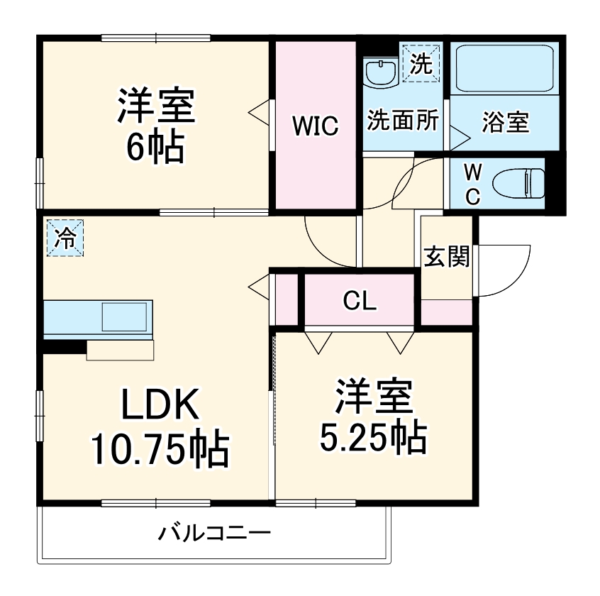 スカイハイムⅡの間取り