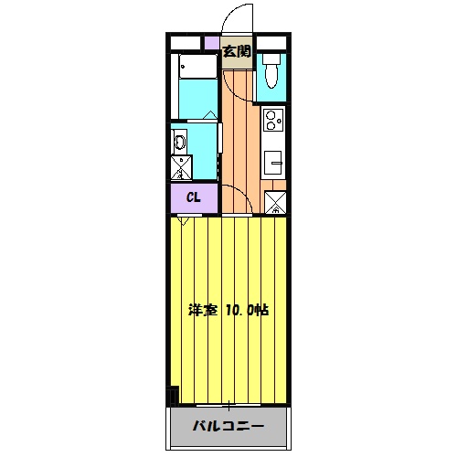 アンプルール フェールM’sⅠの間取り