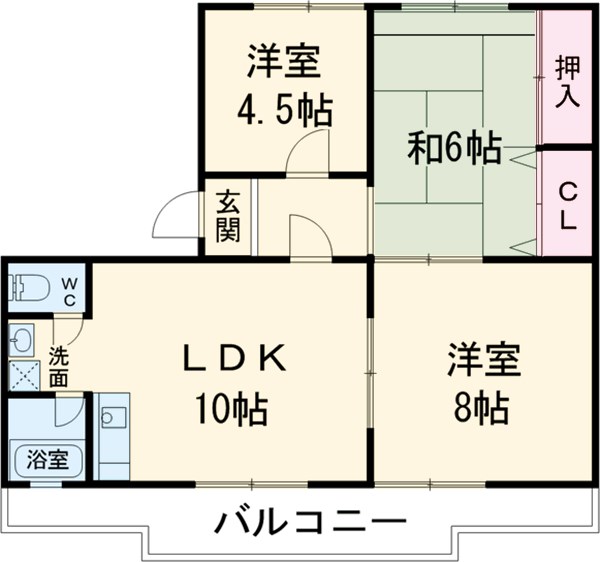 グリーンハイツの間取り