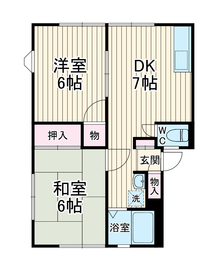 ビューラ鎌ケ谷の間取り