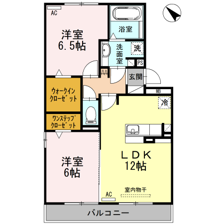 ソレイユ安祥Ⅱの間取り