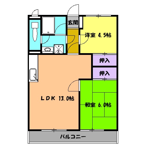 パープルマンションの間取り