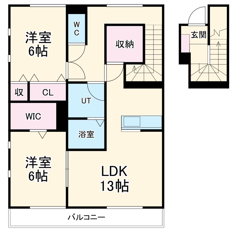 port west 雅の間取り