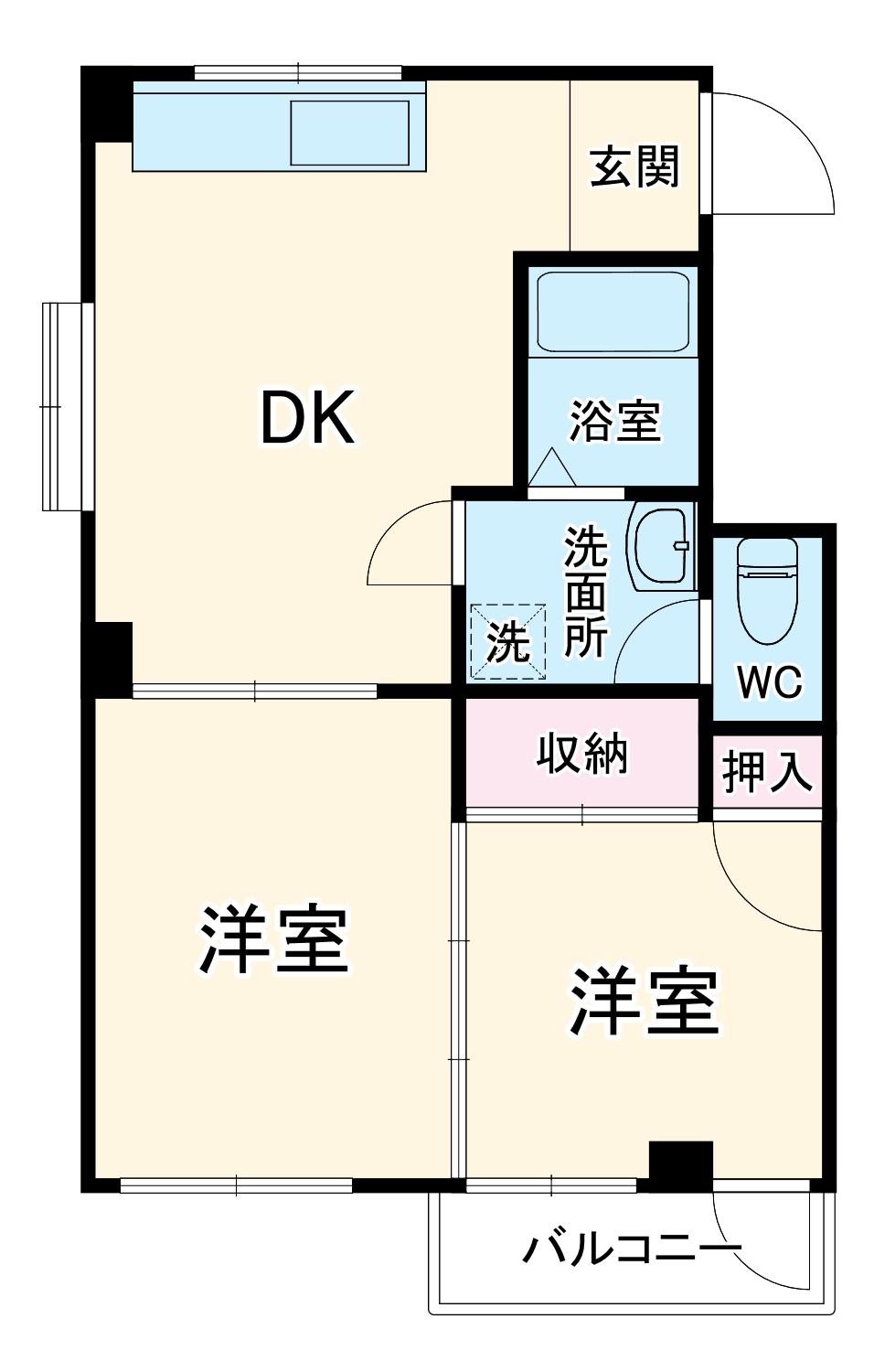 コーワハイツの間取り